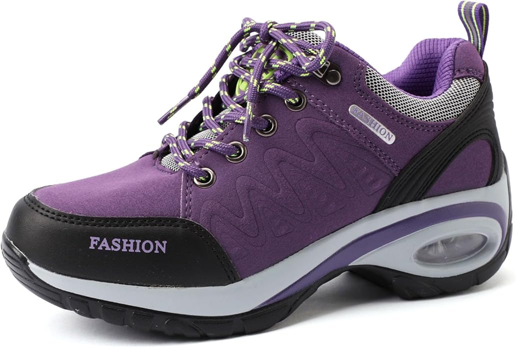 JEUROT Women's Fashion Sneakers Lace-Up Walking Shoes Comfortable Casual Athletic Non-Slip Running Fashion Sneakers