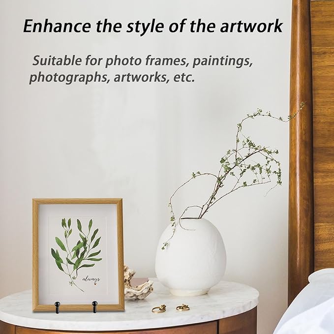 12 Pcs Plate Stands for Display,6 Inch Plate Holder Display Stand, Metal Frame Bracket for Book, Picture, Decorative Plate, Photo, and Platter, Desktop Display Shelf, Tabletop Art