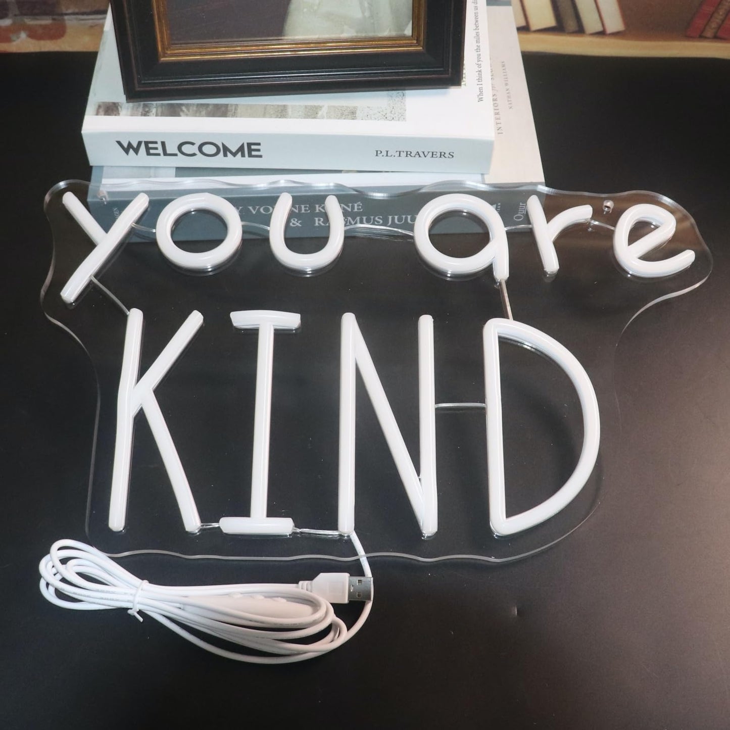 You Are Kind Neon Sign  Decorative Neon Lights For KidS Room Play Room Wall Decor Neon Light Sign  Christmas Birthday KidS Gift Thanksgiving Gift(Warm White)