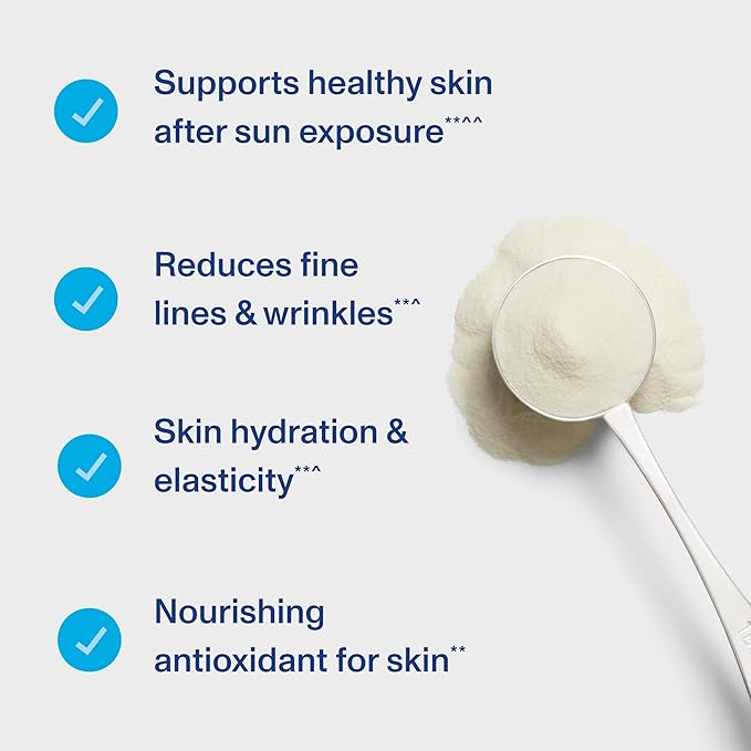 Vital Proteins Collagen Peptides for Women - 20g Hydrolyzed Collagen, Vitamin C, Hyaluronic Acid, Reduce Fine Lines & Wrinkles, Verisol & Holimel - Skin Complex Supplement, Unflavored 11.9oz Powder