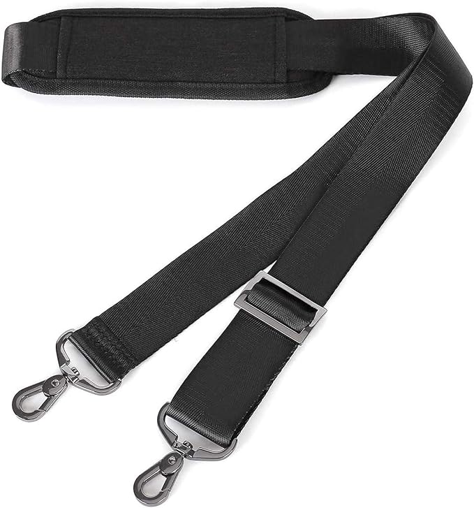 MOSISO 56 inch Shoulder Strap, Adjustable Thick Soft Universal Replacement Non-Slip Fit Padded with Metal Swivel Hooks for...