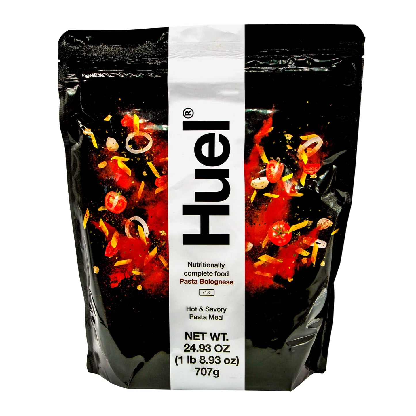 Huel Hot and Savory Instant Meal Replacement - Pasta Bolognese 14 Scoops Packed with 100% Nutritionally Complete Food, Including