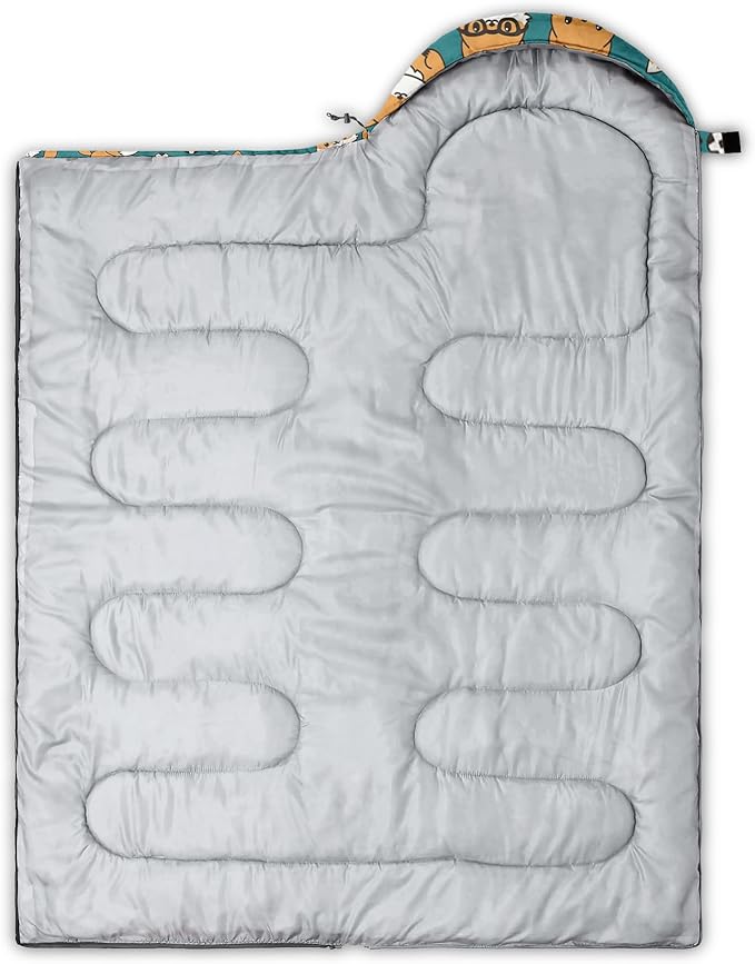 AILONEN Boys Sports Camping Sleeping Bags,Lightweight & Waterproof,3 Season Warm & Cool Weather,Black Player Basketball Sleeping Bags for Kids Adults,Travelling,Outdoors