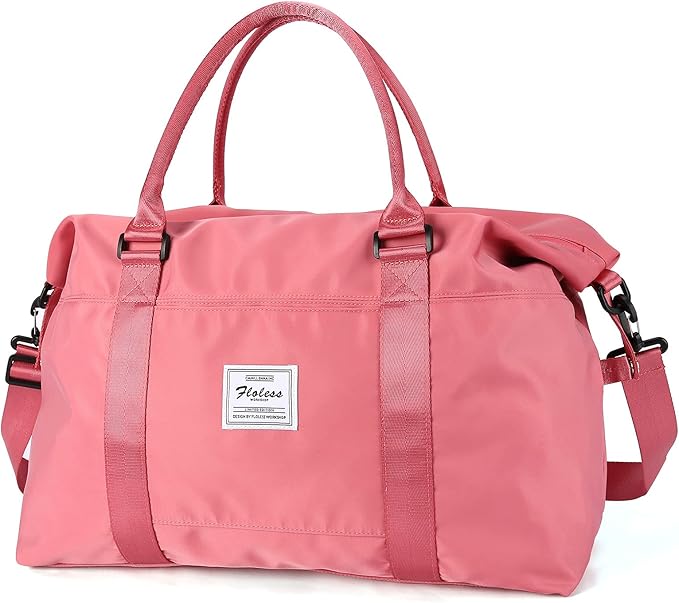 Travel Duffel Bag,Sports Tote Gym Bag,Shoulder Weekender Overnight Bag for Women