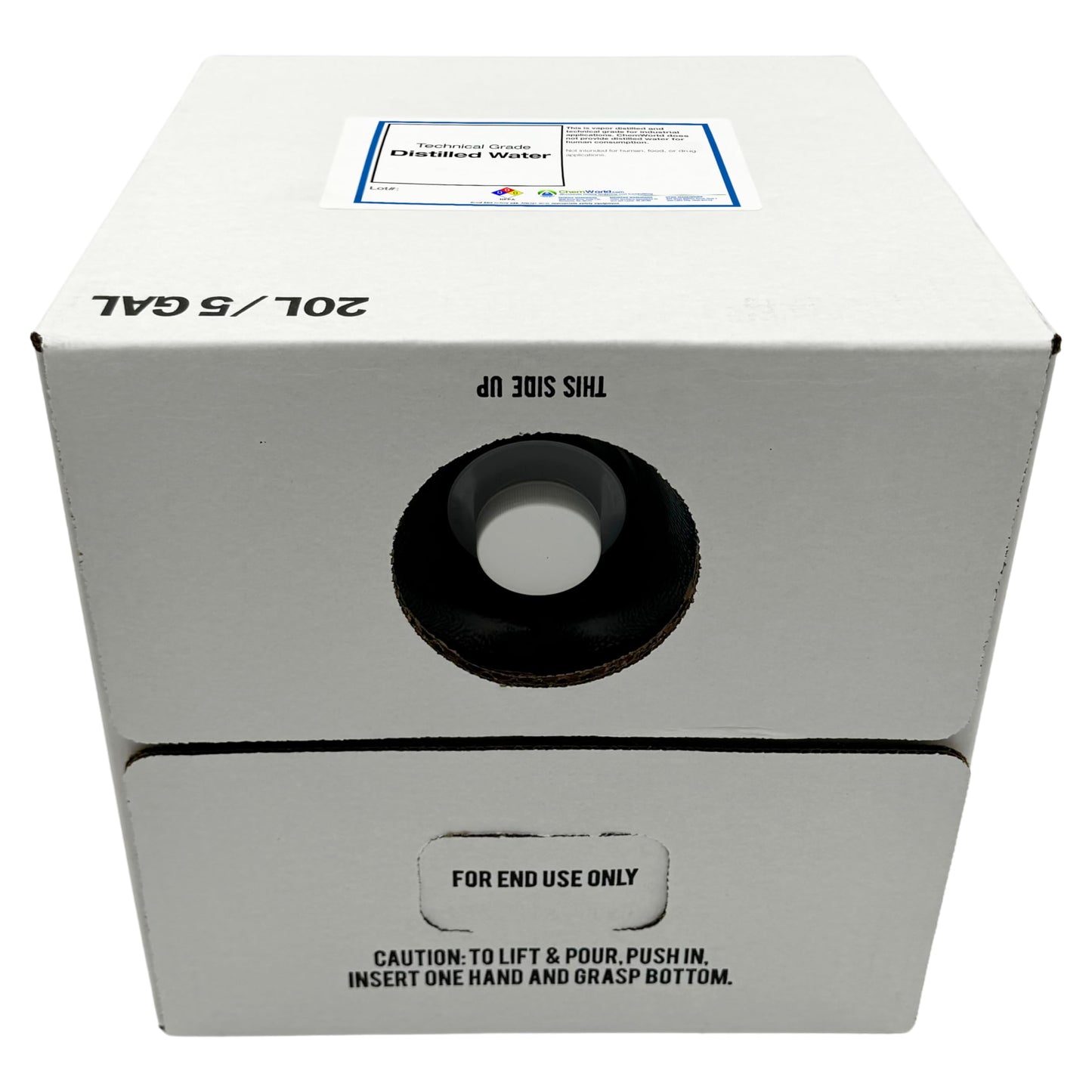 ChemWorld Technical Grade Distilled Water - 20 liters