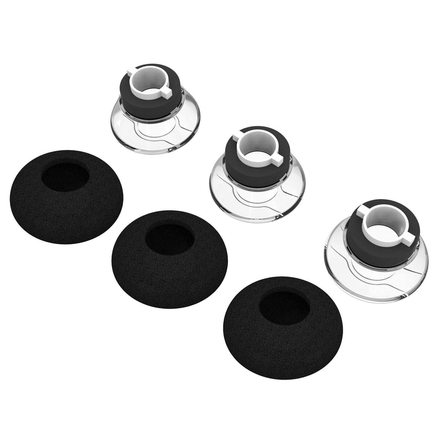 3X Earpieces For Plantronics Voyager Legend Eartip Kit,Plantronics Voyager 5200 5220 5210 Bluetooth Headset Foam Covers-Small
