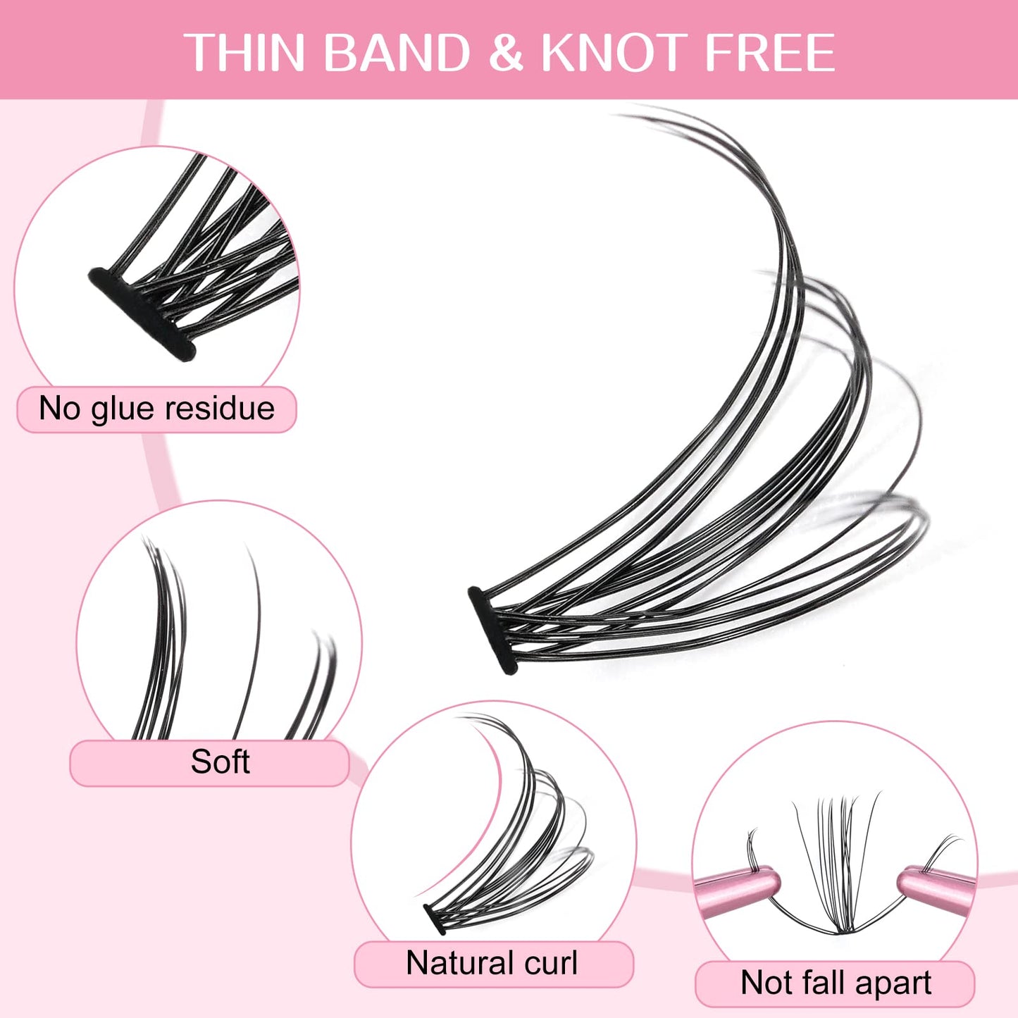 280 Pcs Individual Lashes 10+20-D-9-16mix Cluster Lashes 10D 20D C D Curl Wispy Lashes Bottom Lashes DIY Lashes At Home(10+20-D-