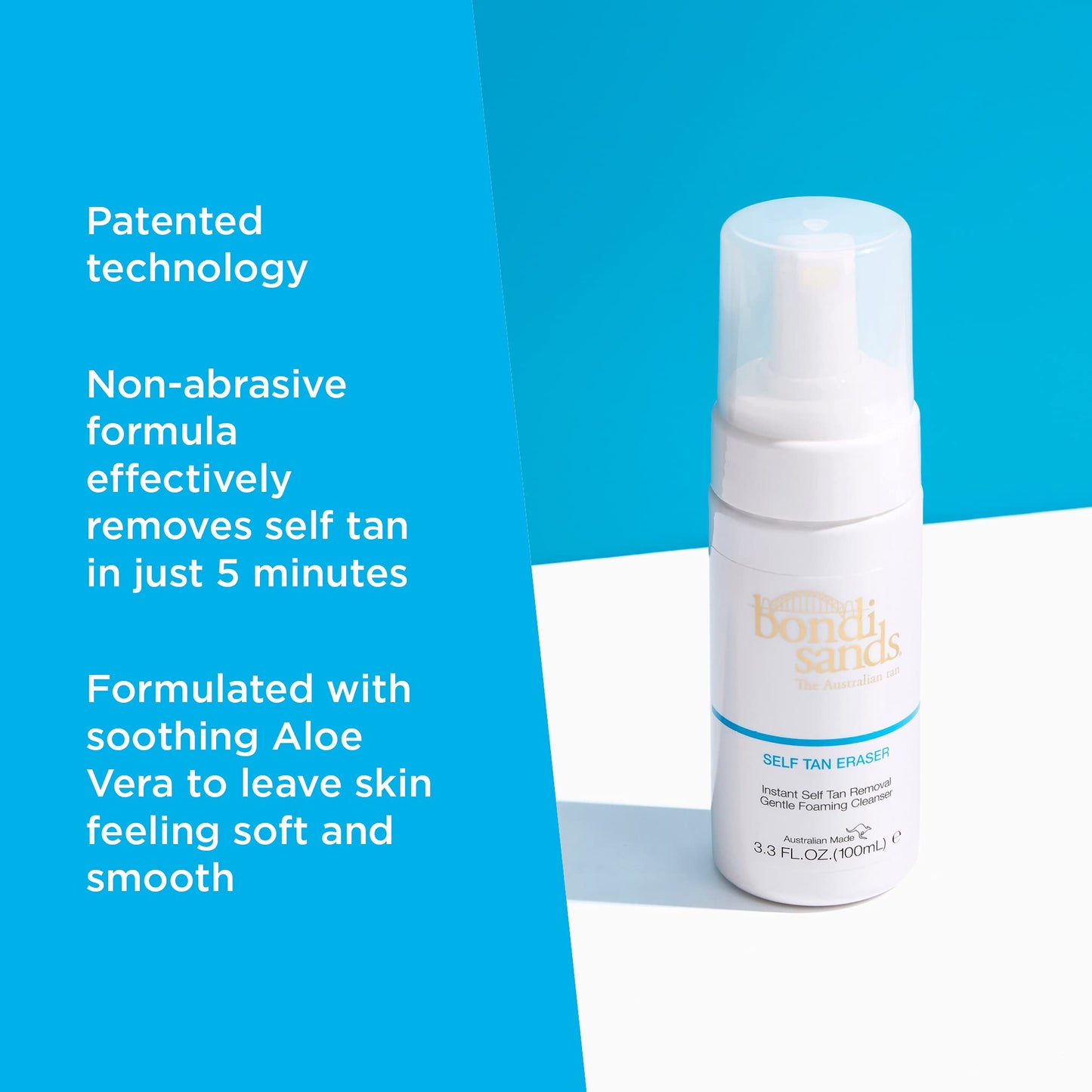 Bondi Sands Self Tan Eraser, Moisturizing, Cleansing, Gentle Formula Removes Self-Tanner and Preps Skin for Reapplication, Vegan