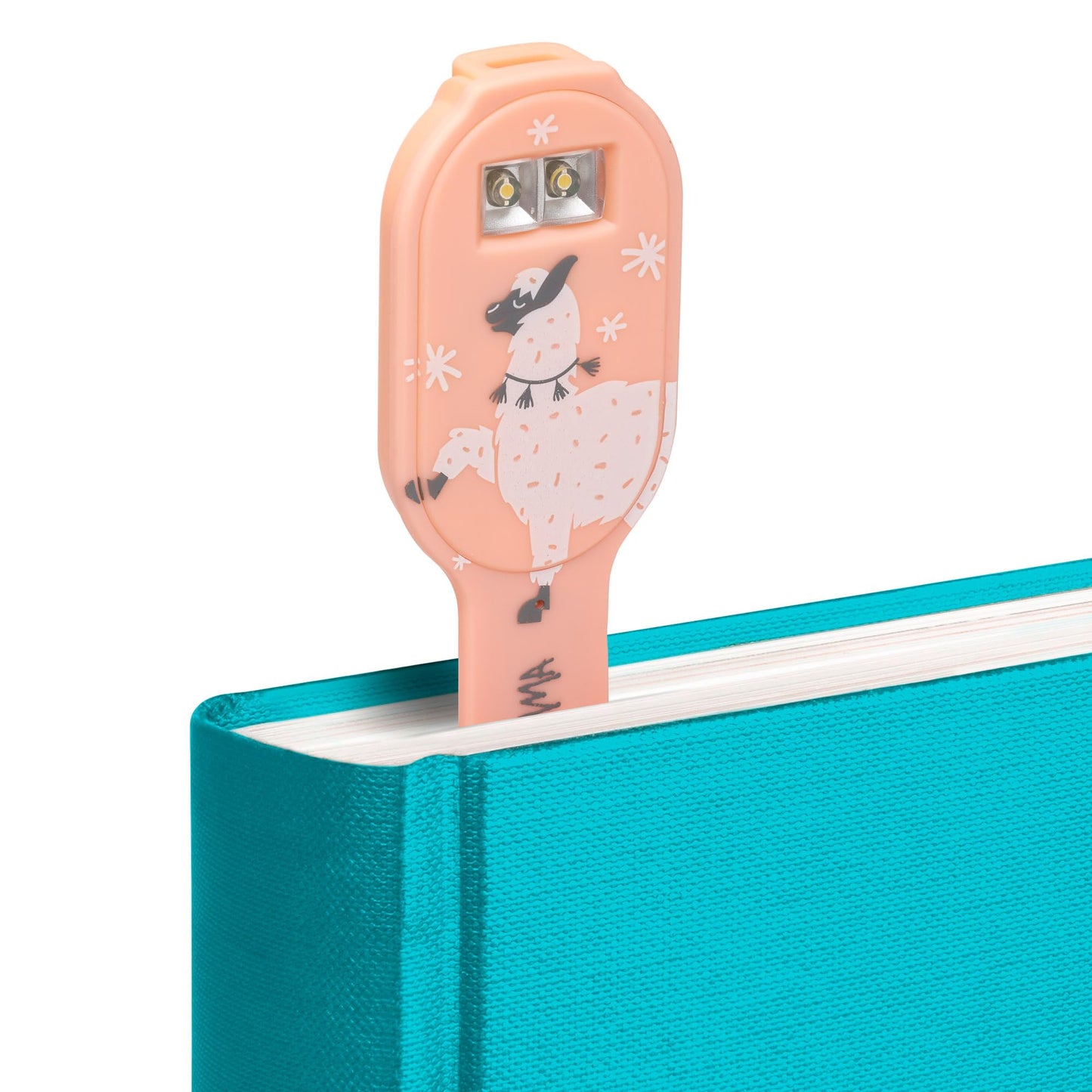Gifts For Readers & Writers Flexilight Bookmark Light | Rechargeable Led Clip-On | Llama Color | Ideal For mature-themeds & Kids