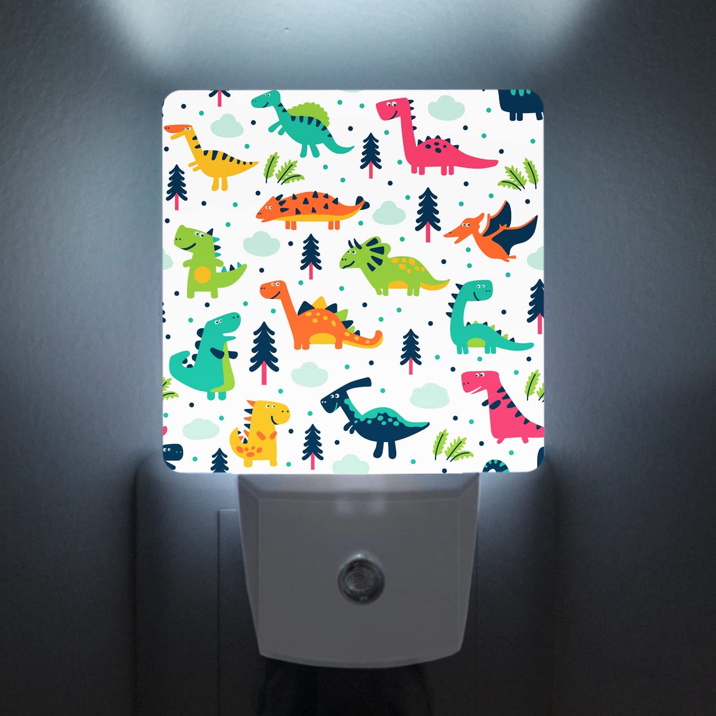 Caifujiqi Night Light - Dusk to Dawn Smart Sensor LED Lamp, Starfish 4 Model, Energy Efficient, White, for Bedroom, Bathroom, Kitchen, Hallway