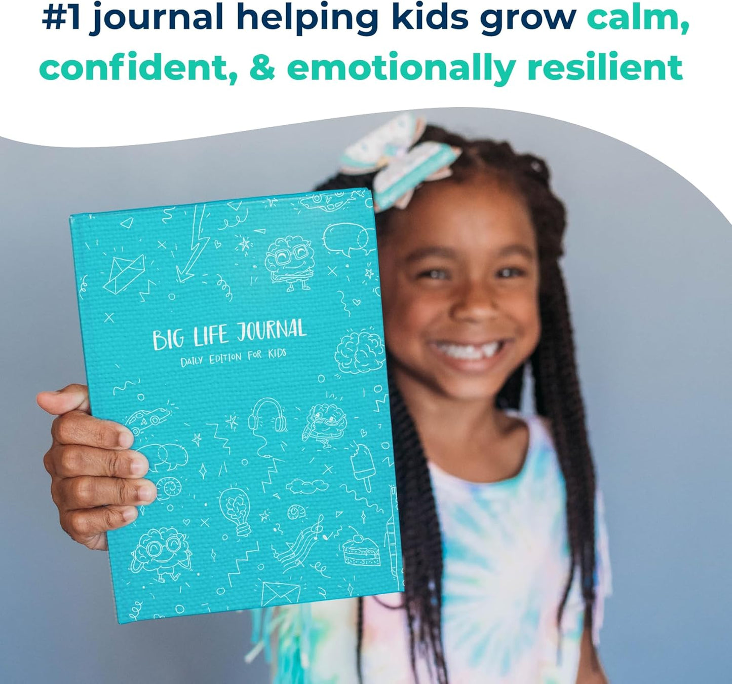 Big Life Journal - Daily Journal for Kids - A Growth Mindset Workbook for Children – Interactive Journal and Goal Planner for Kids – Daily Guided Journal for Children, Blue