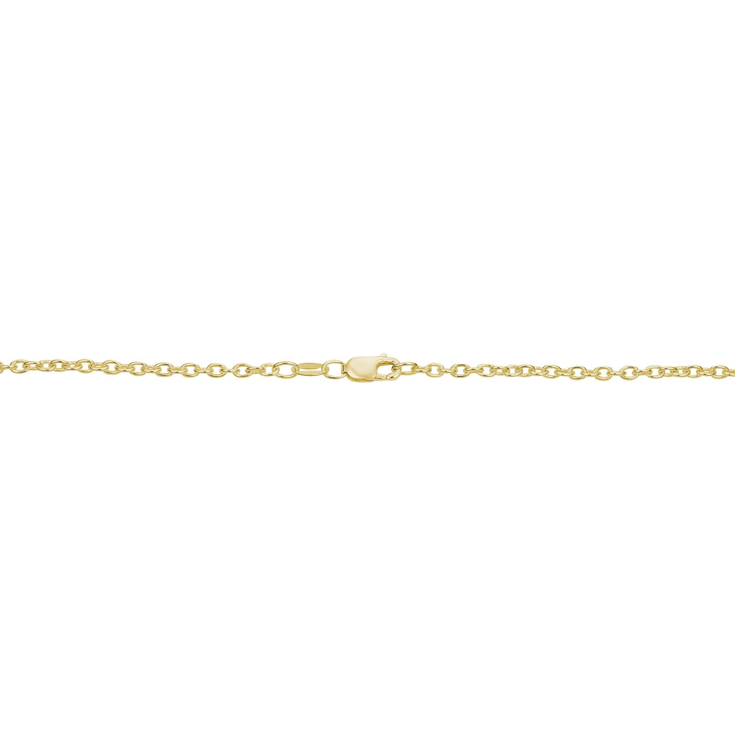 Kooljewelry Yellow Gold Over Sterling Silver Round Cable Chain Necklace (2.1 mm, 22 inch)