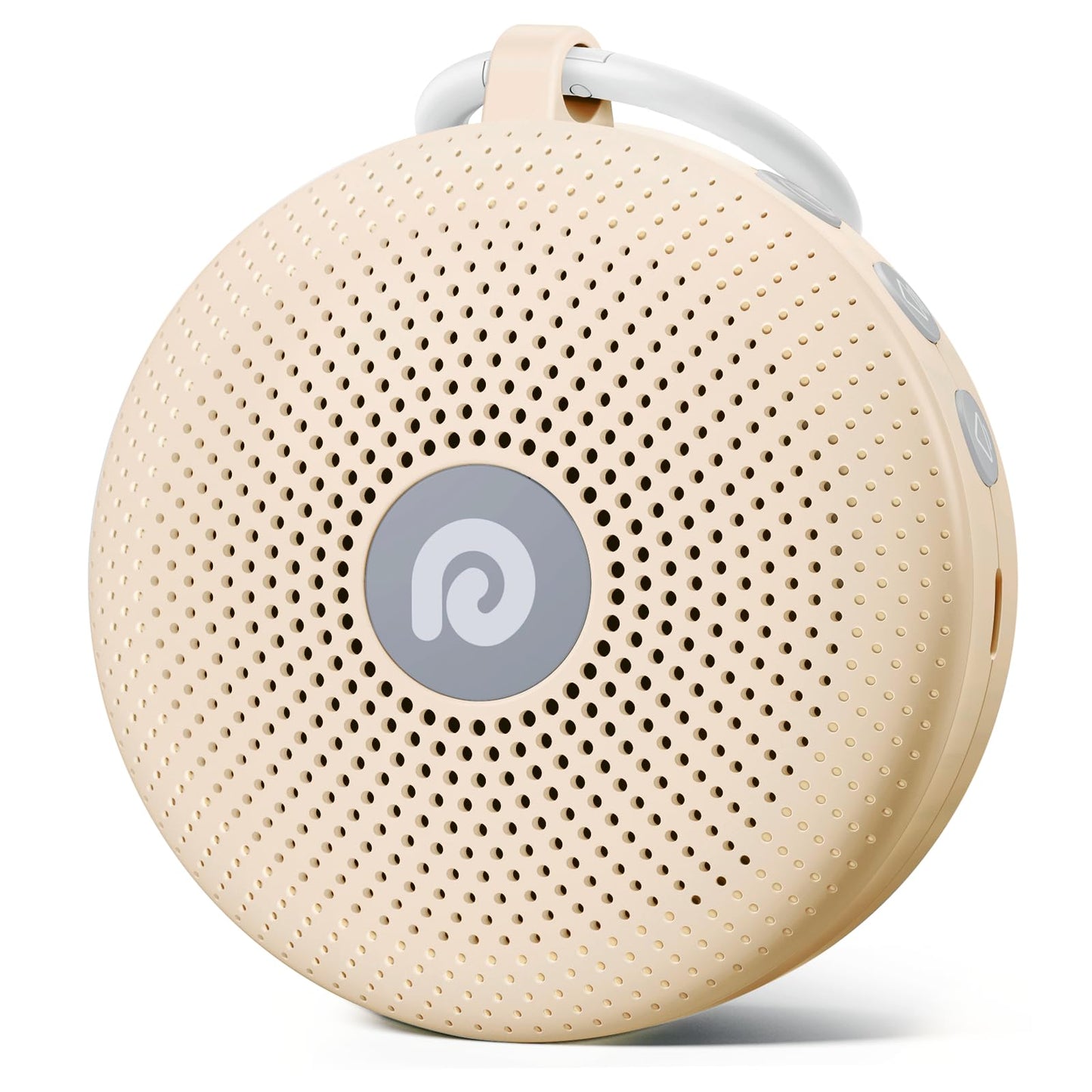Dreamegg White Noise Machine - Portable Sound Machine for Baby Adult, Features Powerful Battery, 21 Soothing Sound, Noise Canceling for Office,Sound Therapy for Home,Travel, Registry Gift, Light Khaki