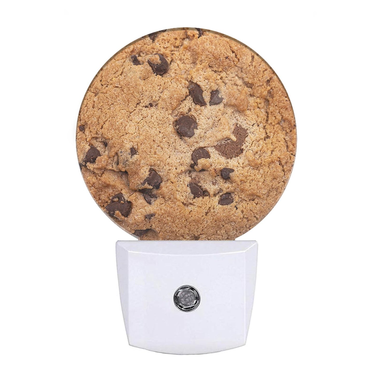 Uanvaha Food Decorative Night Light Chocolate Chip Cookie Funny Dessert Plug-In Nightlight Energy Saving 0.5W Led Lighting For Boys Girls Men Women