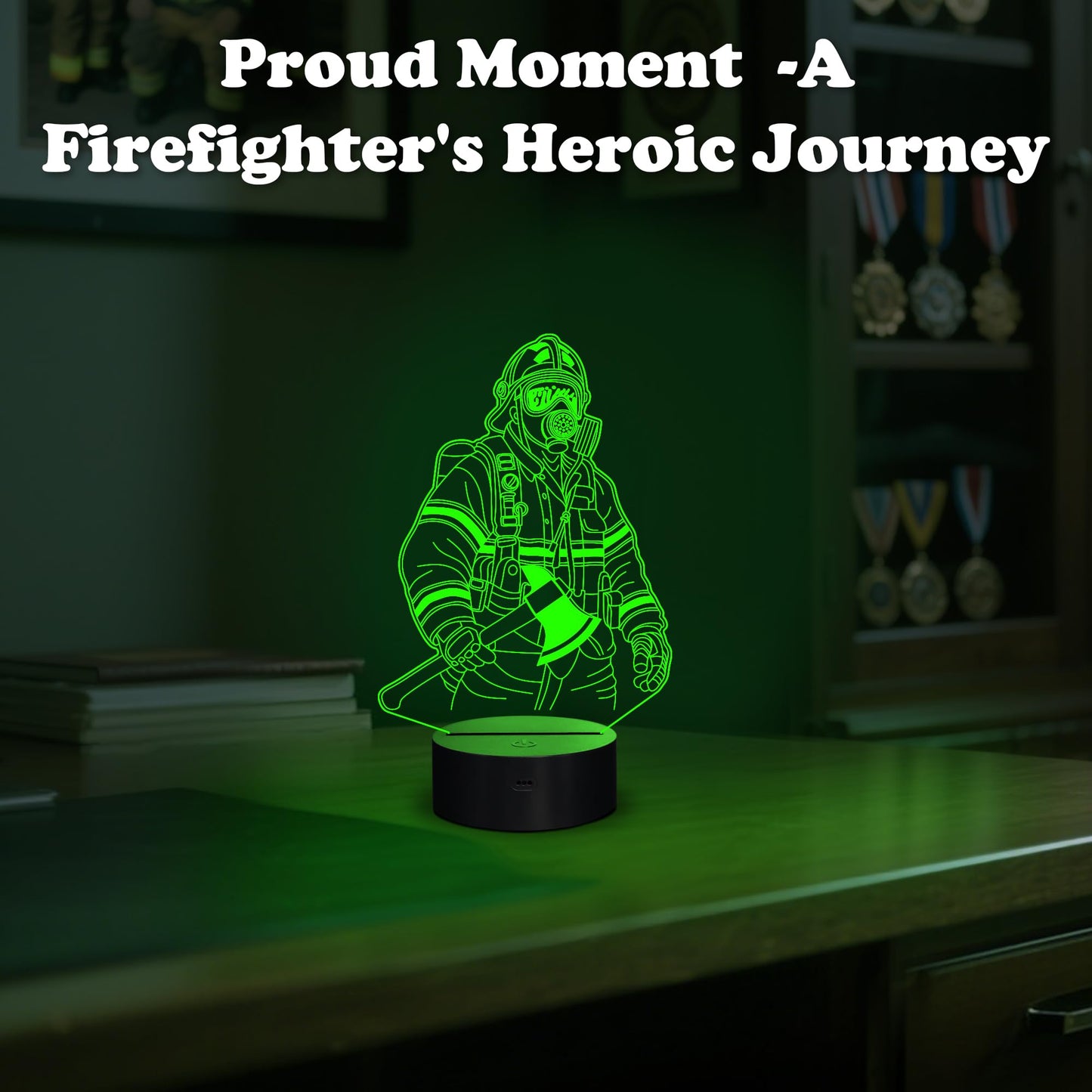 Anywin Firefighter Gifts For Men Firemen Night Light Fire Fighter Gift With 16 Colors Changing & Timer & Dimmer  Creative Gifts For Birthday  FatherS Day  Graduation  Thank You  Xmas For Firefighter