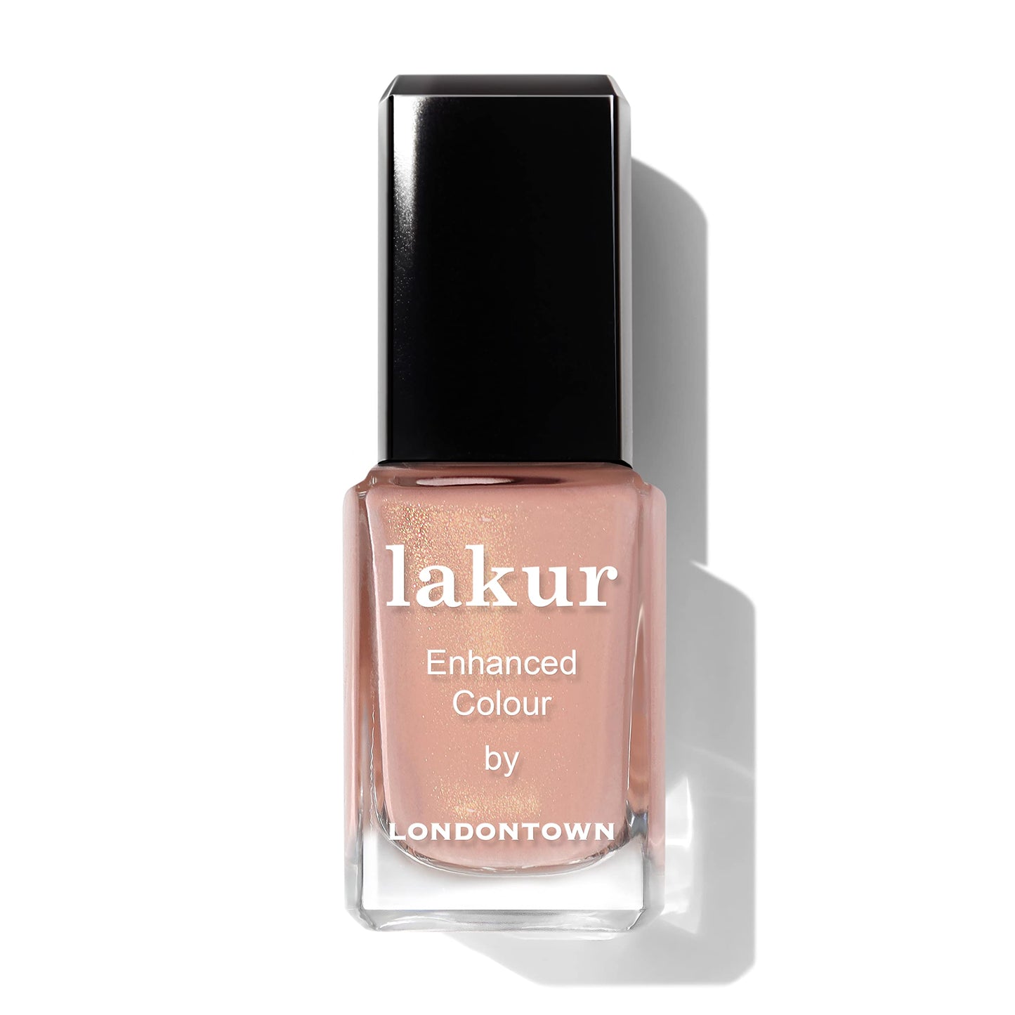 LONDONTOWN Emerald Green Shimmery Nail Polish, Mistletoe lakur, Vegan Chip-Resistant Long-Lasting Nail Lacquer, .40 fl oz