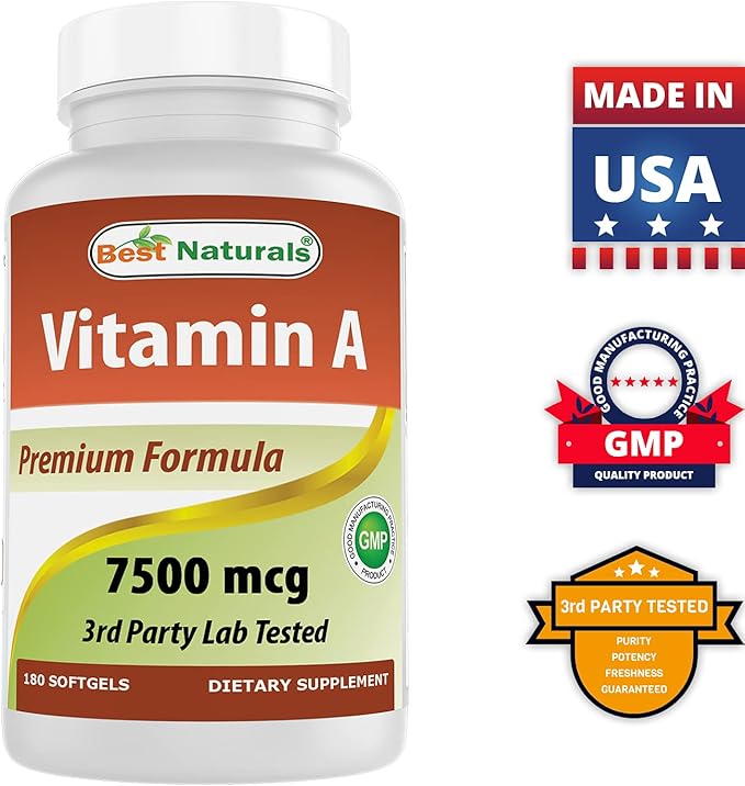 Best Naturals Vitamin A 25000 IU & Vitamin C 1000 mg
