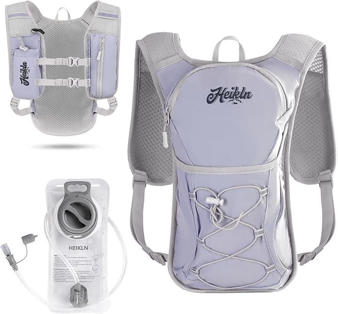 Hydration Backpack,Lightweight Water Backpack with 2L Water Bladder Running Hydration Vest Backpack for Hiking Running Cyc...
