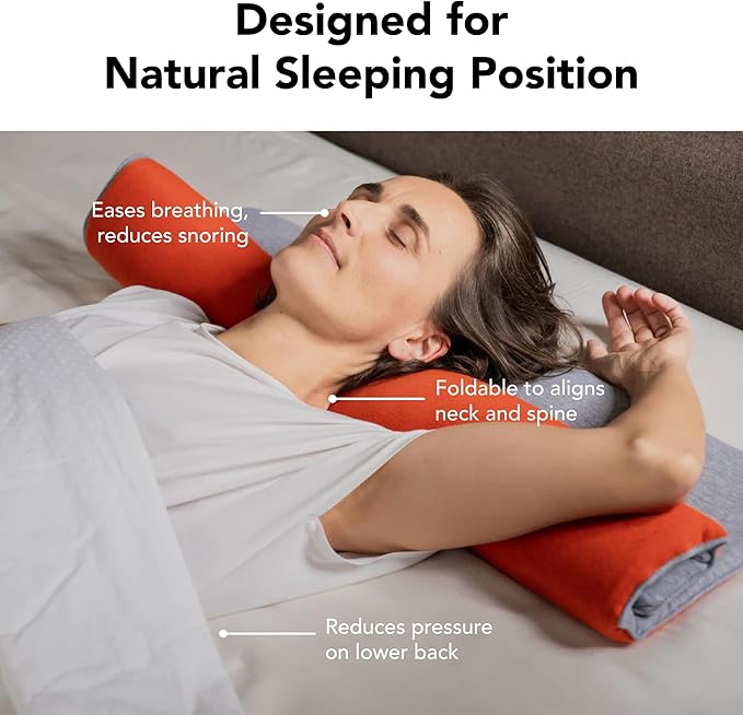 Ultra Thin Pillow 1 inch Thickness - Foldable, Rollable, Stackable - Made from Natural Latex - Low Profile, Super Flat (Firm, Gray Slate)
