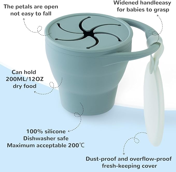 10oz Soup Thermo for Hot Food Silicone Snack Cup Set for Kids Lunch Thermo Leak-Proof Vacuum Stainless Steel Wide Mouth Food Jar for School Travel