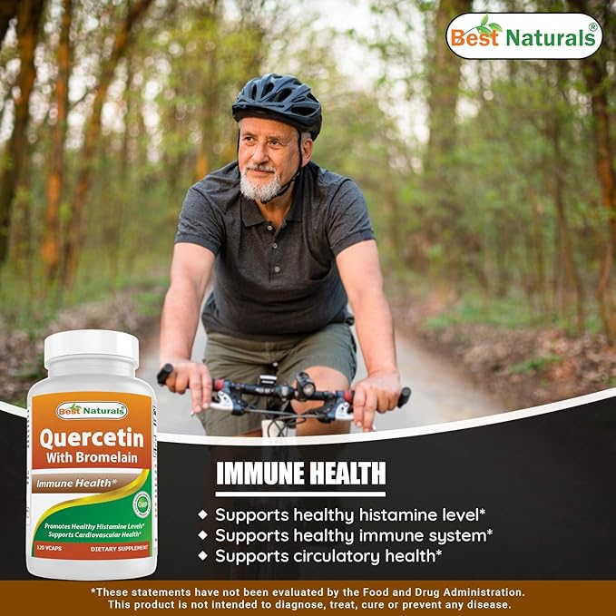 Best Naturals MK-7 Vitamin K2 100 mcg & Quercetin with Bromelain 800 mg