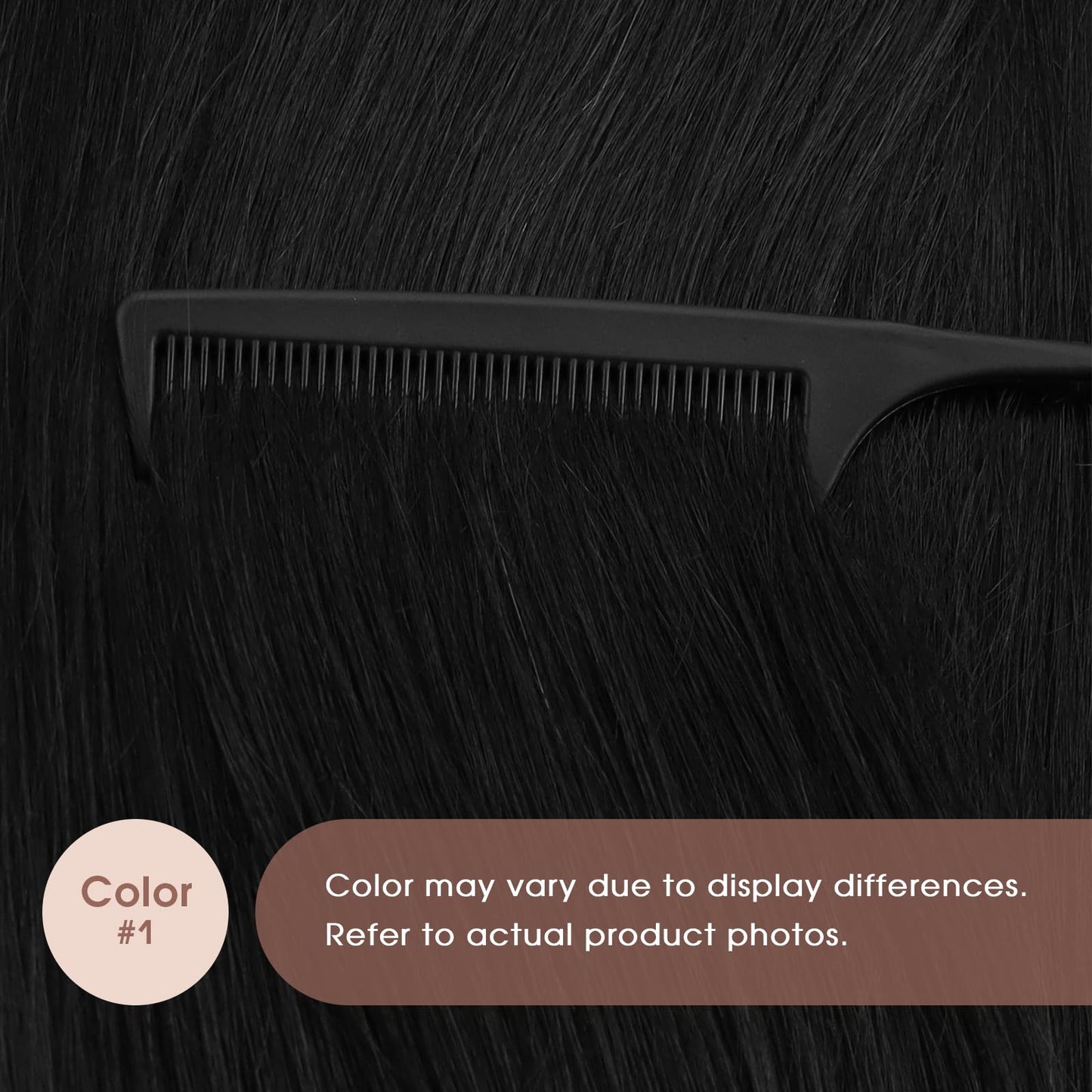 Sunny Hair Tape in Hair Extensions Real Human Hair Invisible Remy Hair Extensions Tape ins for Women Jet Black 22 inch 25G
