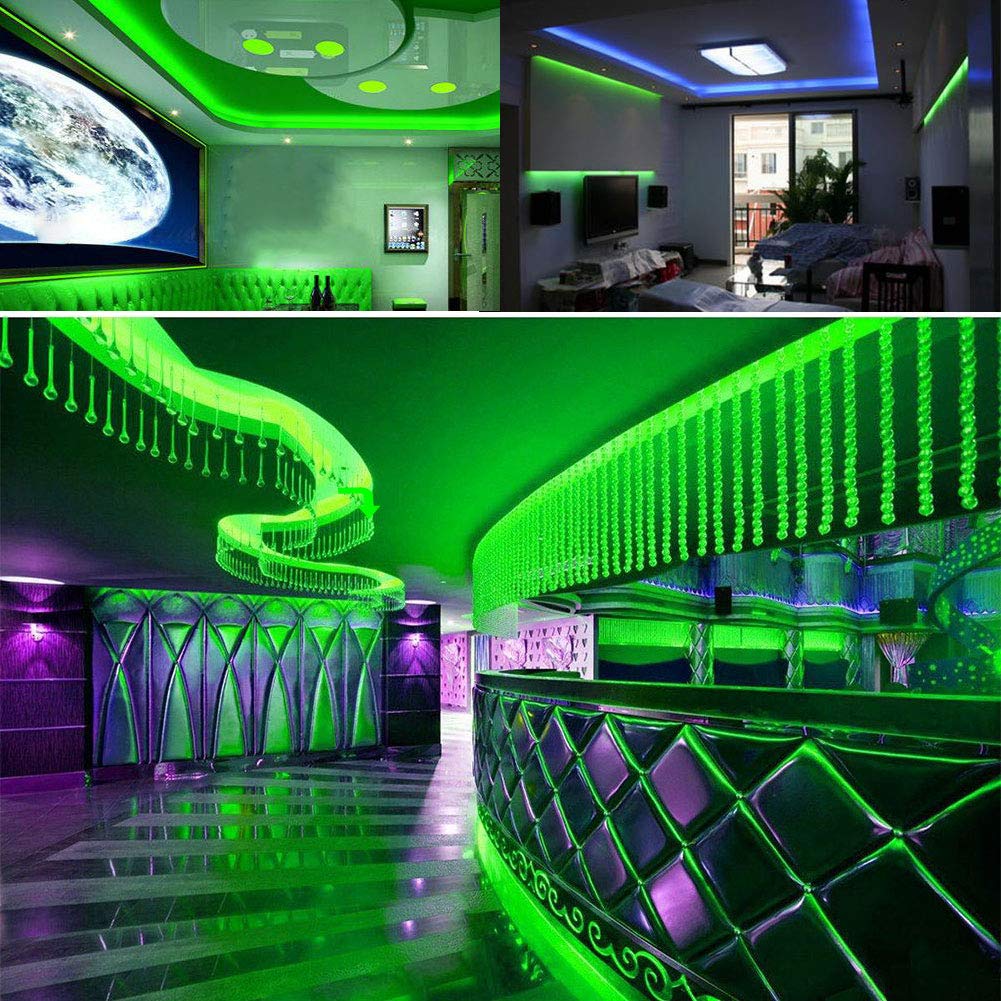 Suyooulin Led Strip Lights, 16.4Ft Smd 2835, 1200 Leds, Dc12V, Waterproof Ip67, 26000Lm Bright Green, Model