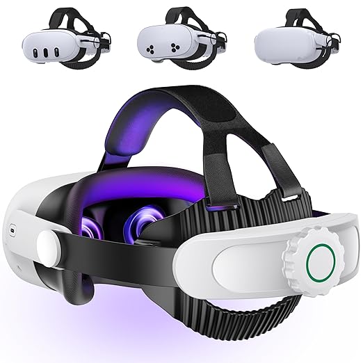 Head Strap for Quest 3S/ Quest 3/Quest 2, Elite Strap Replacement Enhanced Support Comfort, VR Headset Accessories Compati...