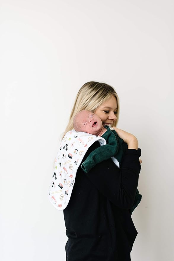 Copper Pearl Baby Burp Cloth Large 21''x10'' Size Premium Absorbent Triple Layer 3-Pack Gift Set “Baja