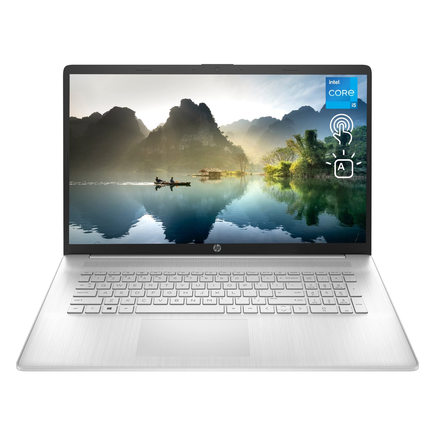 Hp 17T Laptop, 17.3 Hd+ Touchscreen, 16Gb Ram, 512Gb Ssd, Fingerprint Reader, Webcam, Hdmi, Backlit Kb, Wi-Fi 6, Windows 11 Home