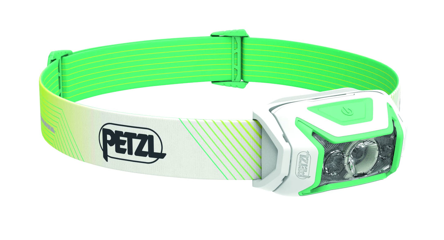 PETZL ACTIK CORE Headlamp - 600 Lumen Rechargeable Light - Green - One Size - Model E065AA02