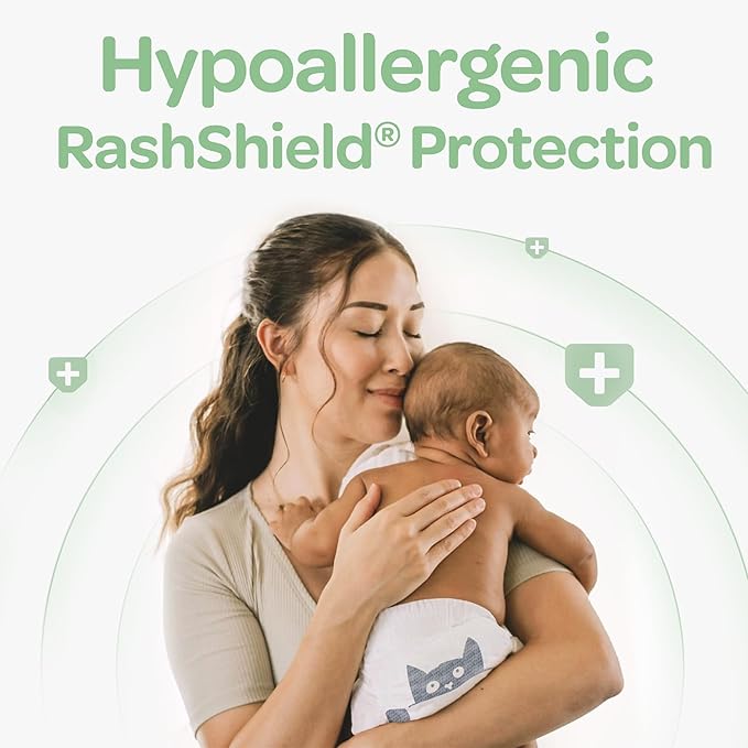 Parasol Clear+Dry Disposable Diapers | RashShield Protection, Leakproof Design, Hypoallergenic Diaper Set | Size 3 (16-28 lbs.) 60 Count