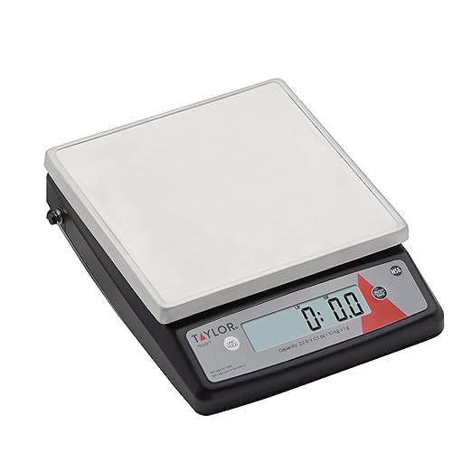 Taylor TE22FT 22-Pound Digital Portion Control Scale, Food Scale for Precise Weight Measuring and Portion Control, Tare an...