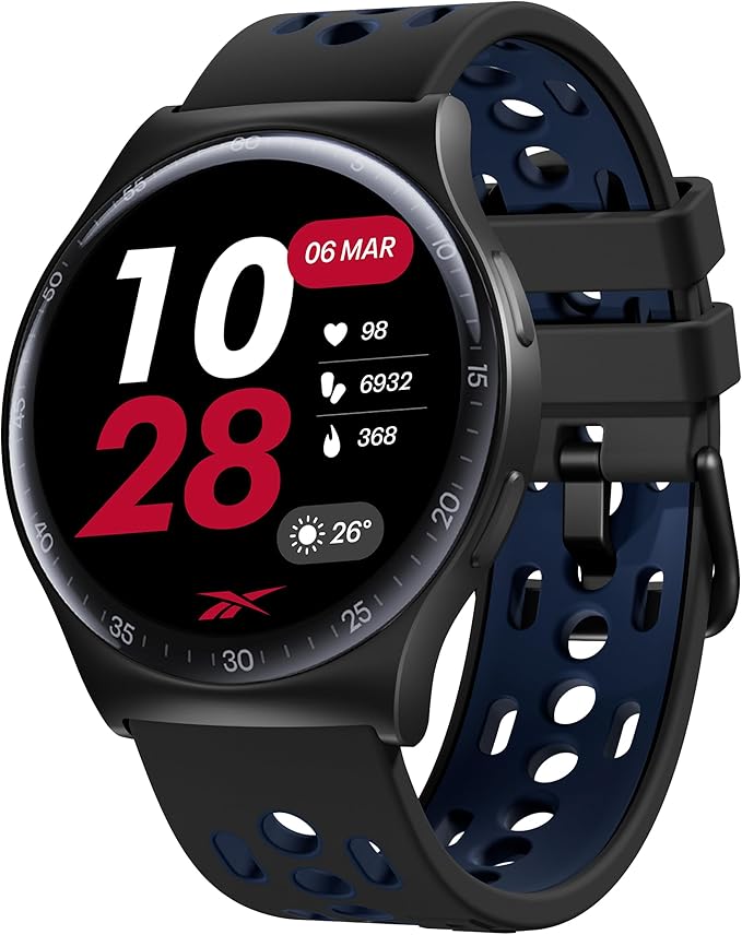 Reebok Pulse Smartwatch - GPS Fitness Tracker with Heart Rate Monitor, 10-Day Battery Life, IP68 Water Resistant Smart Fit...