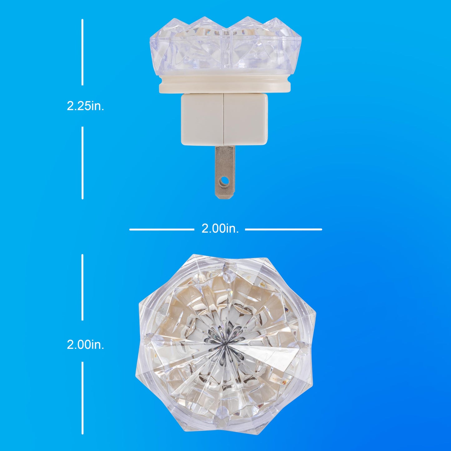 Ge Jewel Led Night Light, Plug-In Amber, Energy Efficient, Ul-Certified, 1 Pack, Model 11291
