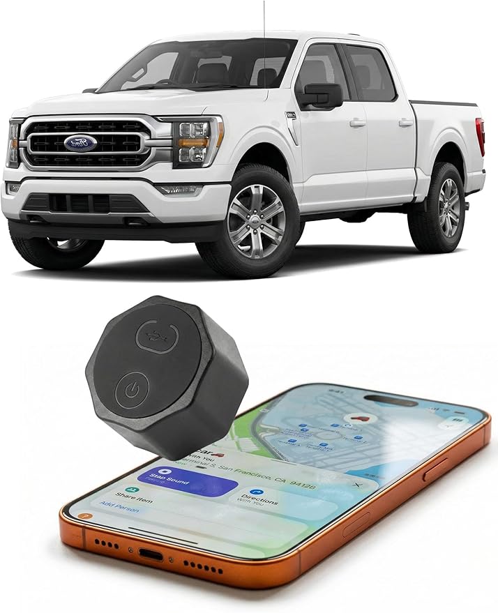Findcard Air Tracker Tag Hidden Ultra Magnetic Finder for Vehicles, | No Monthly Fee | 5-Year Battery | Works with Apple F...