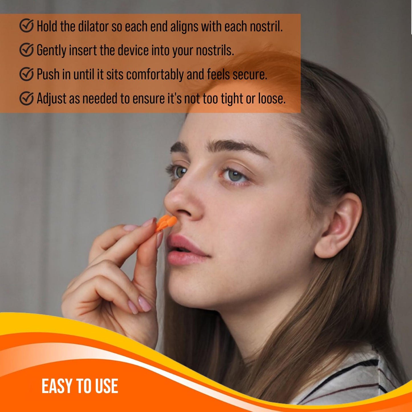 Nasal Dilators for Snoring - Anti Snore Nasal Dilator for Breathing - Upgraded Harder Version - Nose Breathing Aids - Nose Dilator for Sleep, Exercise - 4-Pack, 2 Small & 2 Medium - by Mobi Lock