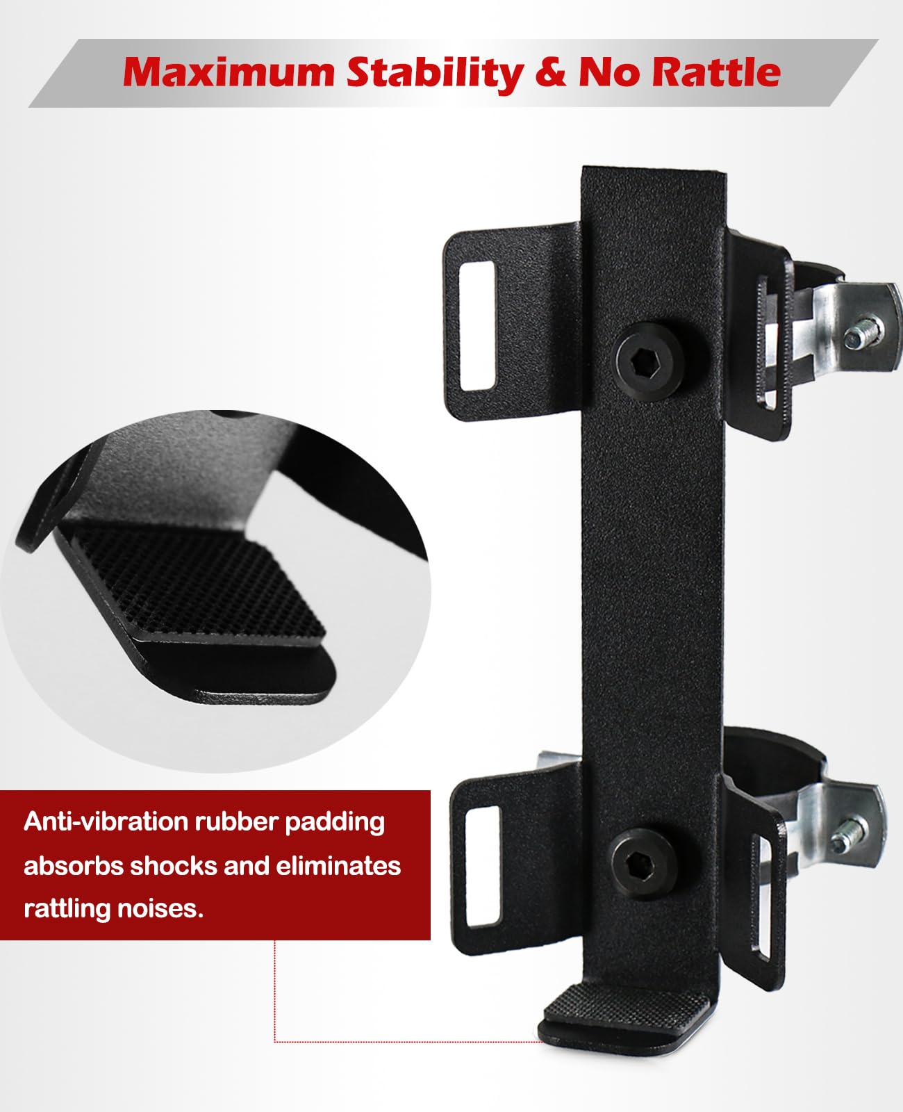 Quick Release UTV Fire Extinguisher Mount Kit Fire Extinguisher Holder Adjustable Roll Bar Fire Extinguishers Mount Bracket for Vehicle Easy Install on 1.75"-2" Roll Cage SXS Polaris RZR Can Am X3