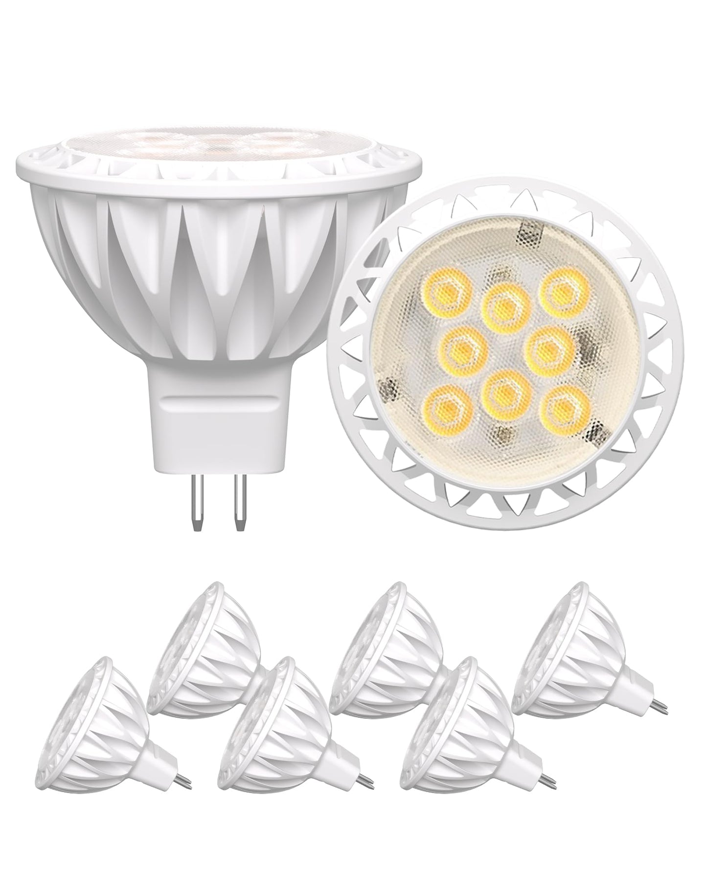 Gohdlamp Mr16 4000K Natural White Led Bulbs 6-Pack 5W Gu5.3 85+ Cri For Retail Display & Kitchen Lighting