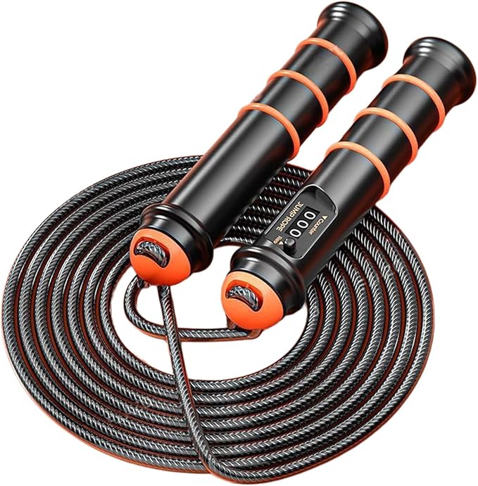 Removable Skipping Rope Exercise with Antislip Handle for Fitness Enthusiasts Weighted Digital Counting Jump Countable Jum...