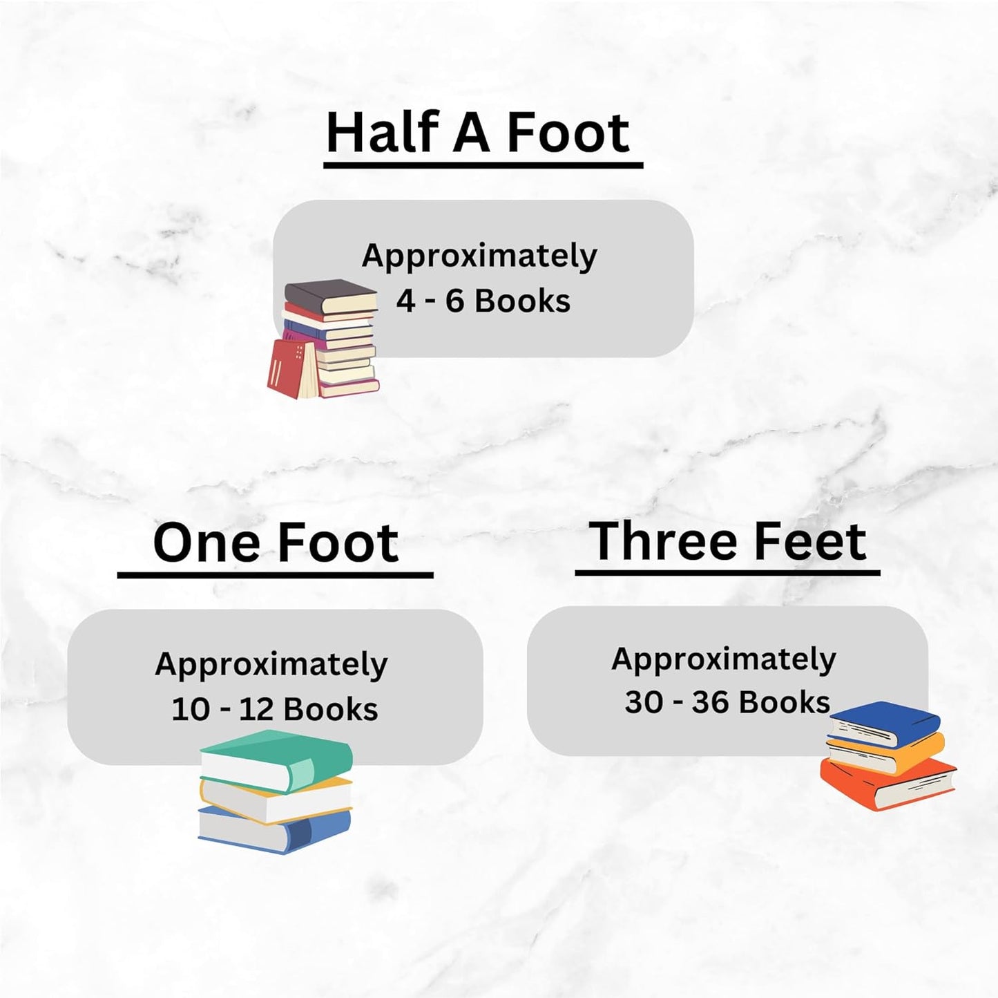 Curated Decorative Books Hardcover Décor Books for Home Décor, Choose Color, Interior Design, Office, Wedding Display, Instant Library, or Staging (Half Foot, Black)