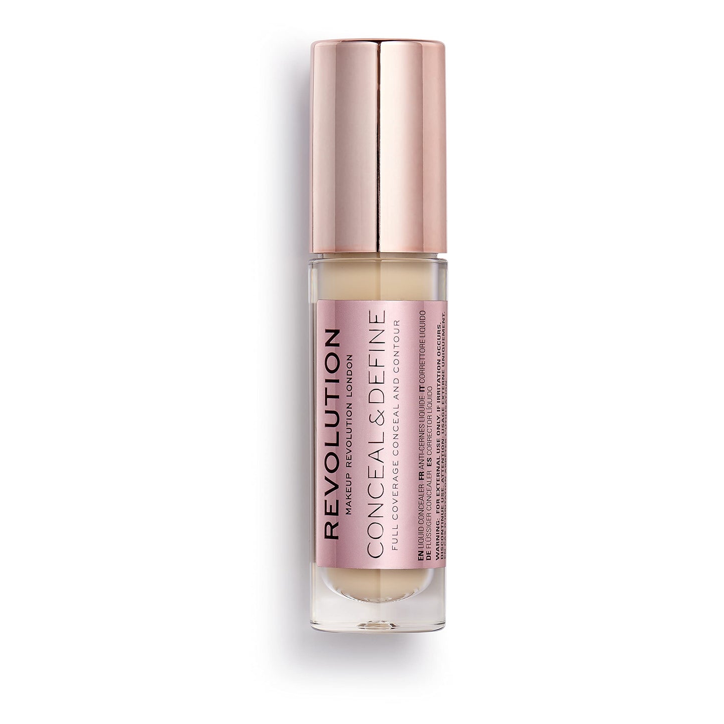 Revolution, Conceal & Define Concealer, Full Coverage & Lightweight, Long-Lasting Matte Finish, Vegan & Cruelty Free, C6 Fair or