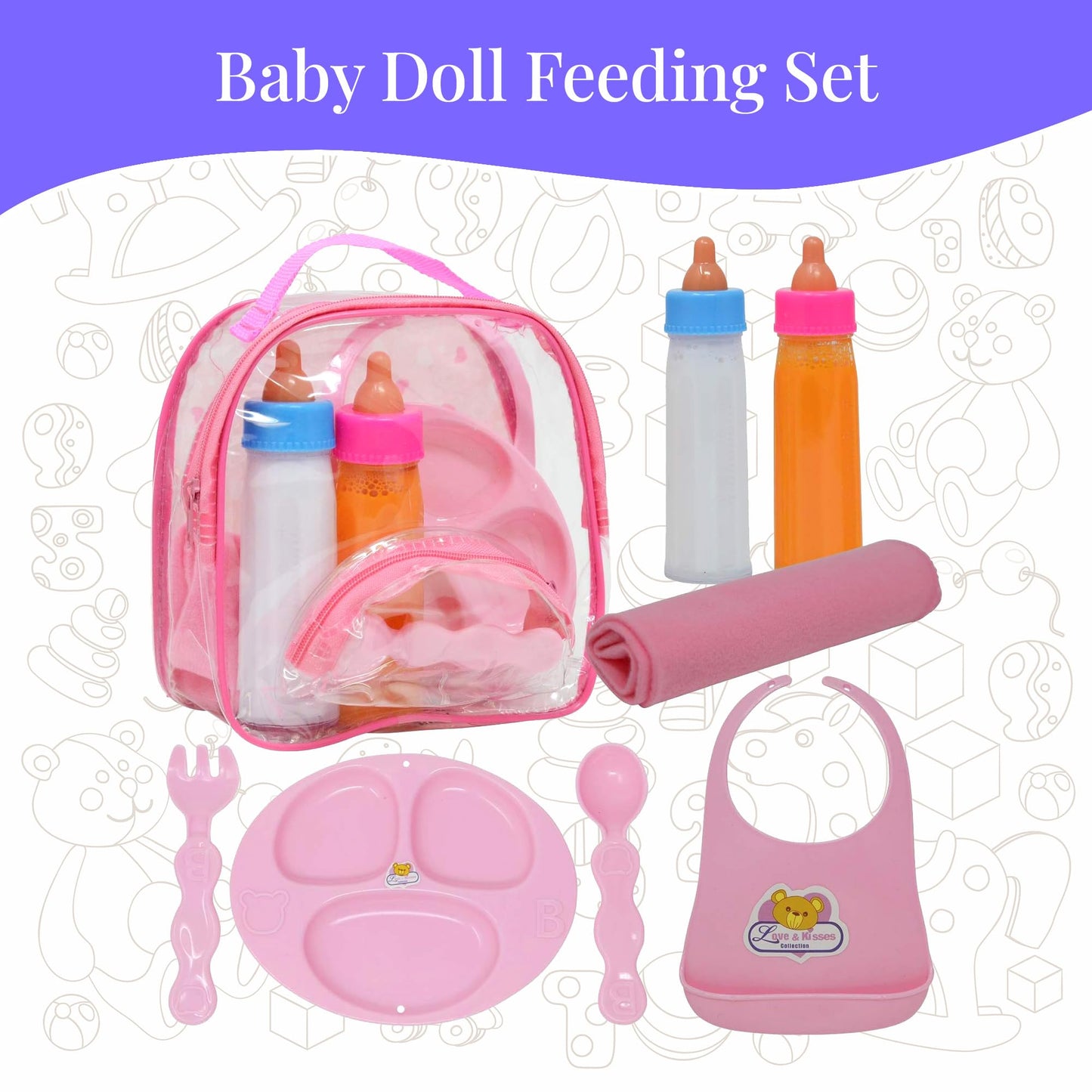 The New York Doll Collection Baby Doll Accessories, Doll Magic Bottles & Doll Feeding Set
