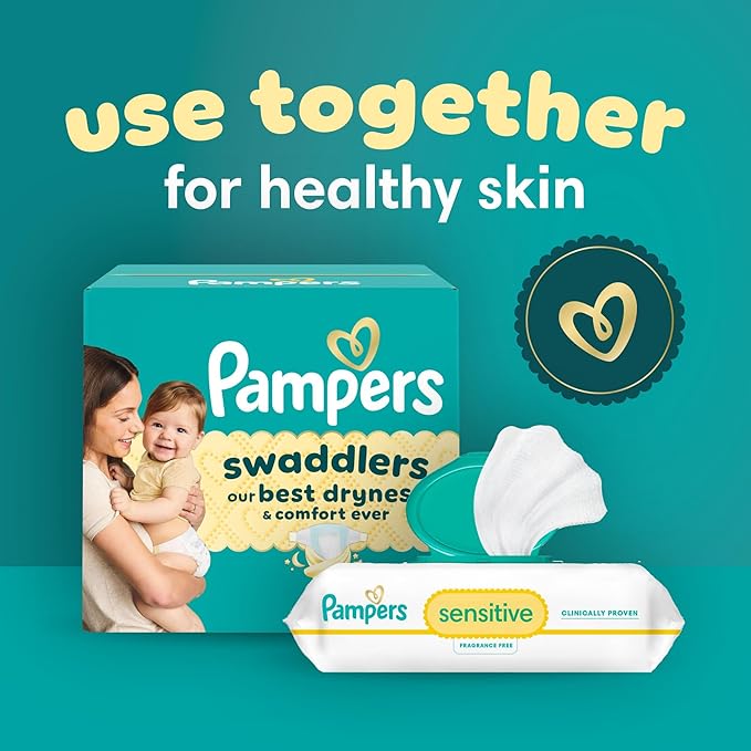 Pampers Baby Diapers - Swaddlers - Size 7, 44 Count, Ultra Absorbent Disposable Infant Diaper