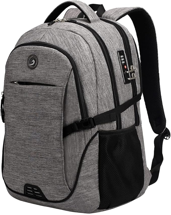 SHRRADOO Anti Theft Laptop Backpack Travel Backpacks with usb Charging Port for Women Men High School College Backpack Com...
