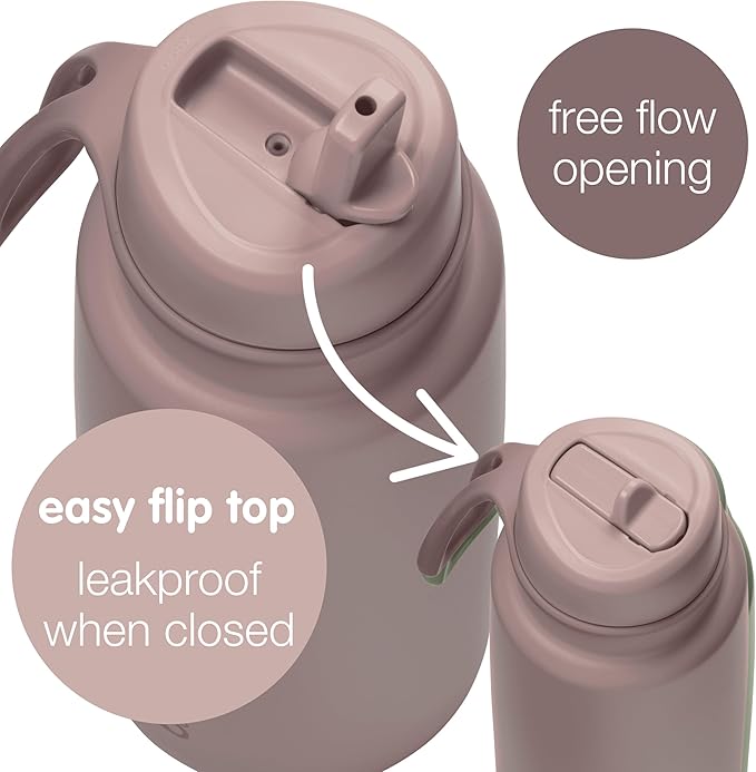 b.box Triple Insulated 34oz Water Bottle w/Stainless Steel Straw. 46 Hours Cold. Leak Proof Tumbler with Lid and Straw for Travel, Gym & School. BPA Free Sports Water Bottles.