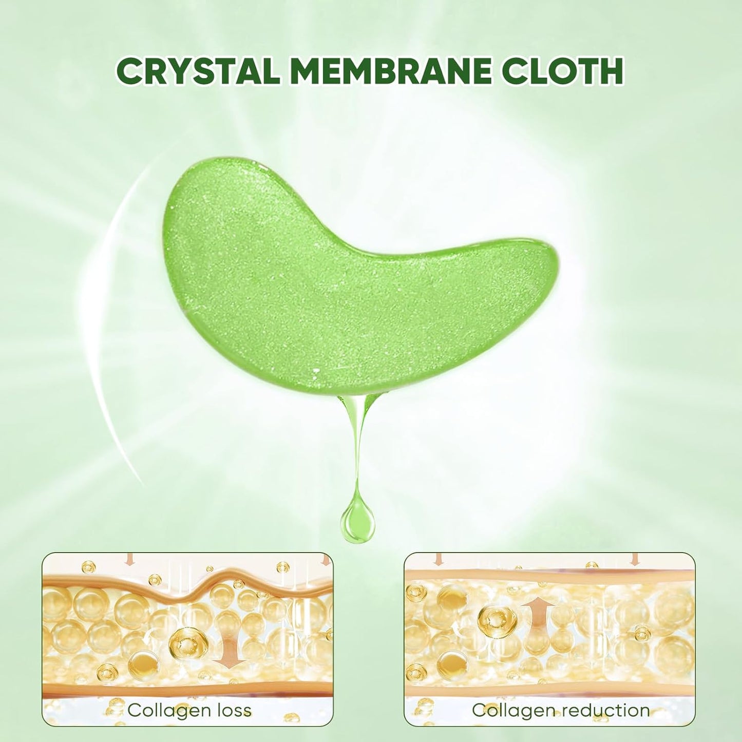 Aloe Vera Eye Mask (120 pcs) - Reduces puffiness and dark circles, firms and improves under-eye skin Under-eye patch for a rejuvenated look and minimises the appearance of fine lines and wrinkles.
