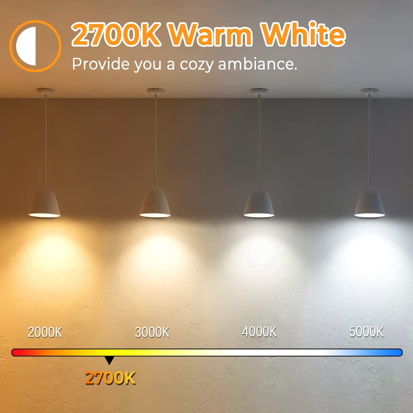 Brightever Vintage LED Edison Bulbs, 6W ST58, 2700K Warm White, Clear Glass, E26 Base, 8 Count, Model 580132-06+