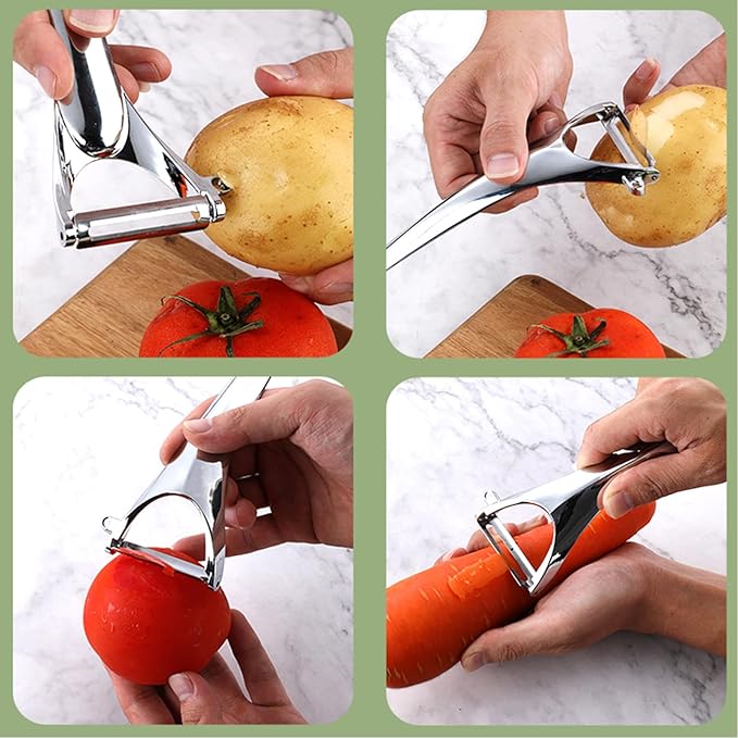 Peeler Stainless Steel Sharp Blade and Ergonomic Handle for Vegetables, Fruits, Potatoes, Carrots, Apples Kitchen Gadget