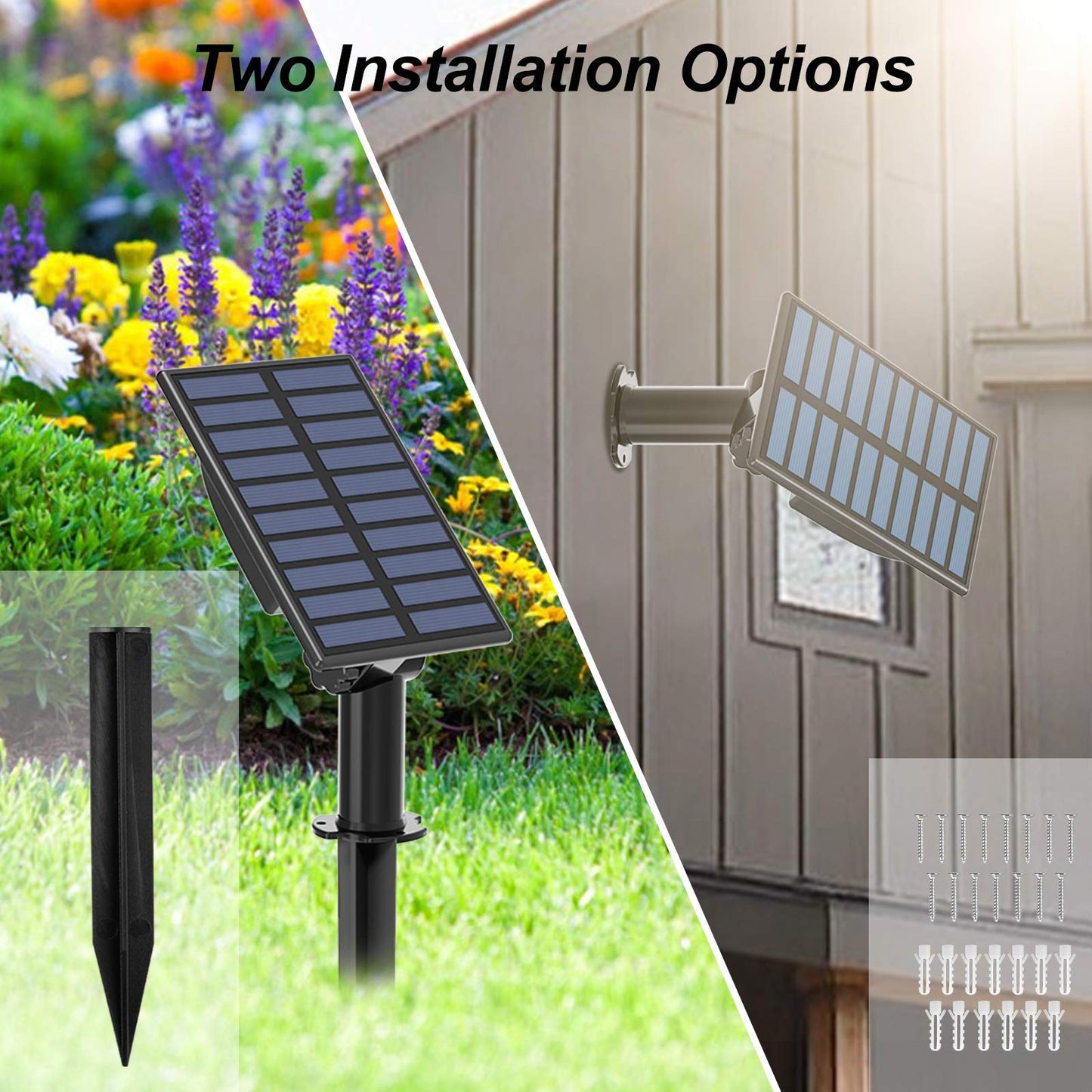 T-SUN Solar Pond Lights, 5 Head RGB LED Spotlights, Adjustable Angle, Submersible for Fountain, Pond, Pool Decoration, 5-Head-Lamp
